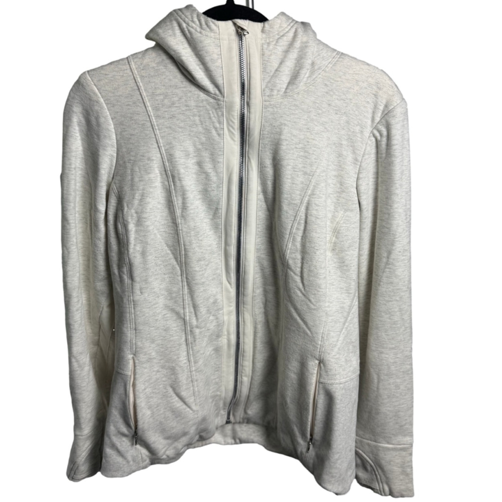 Athleta Luxe Victory faux fur-lined full-zip Hoodie size Large